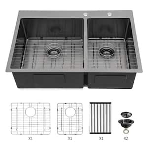RAINLEX 33 in. L x 22 in. W Drop-in Single Bowl 16-Gauge Stainless