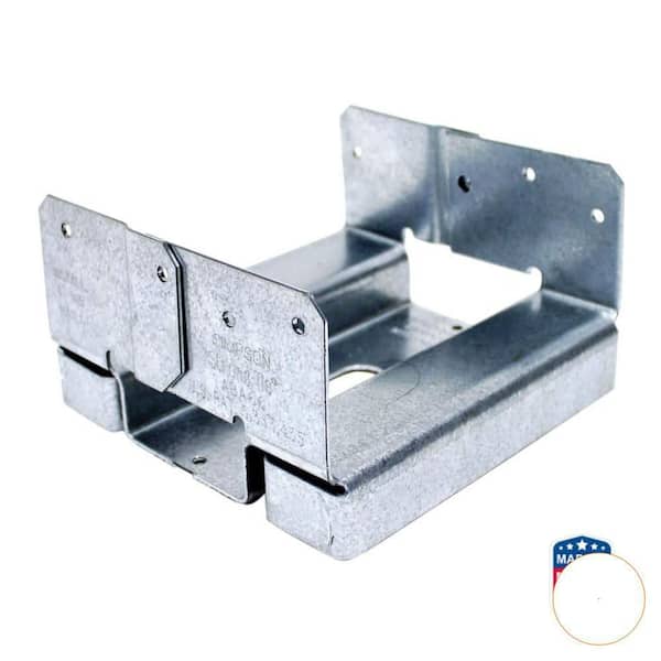 ABA ZMAX Galvanized Adjustable Standoff Post Base for 6x6 Nominal Lumber (2-Count)