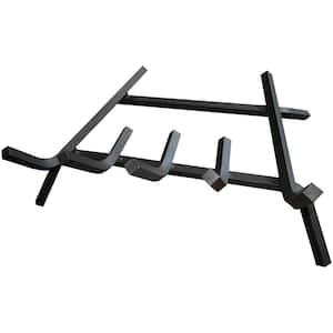 Fireplace Log Grate 22 in. Durable Fireplace Grate Efficient Heat Circulation Log Firewood Burning Rack Holder