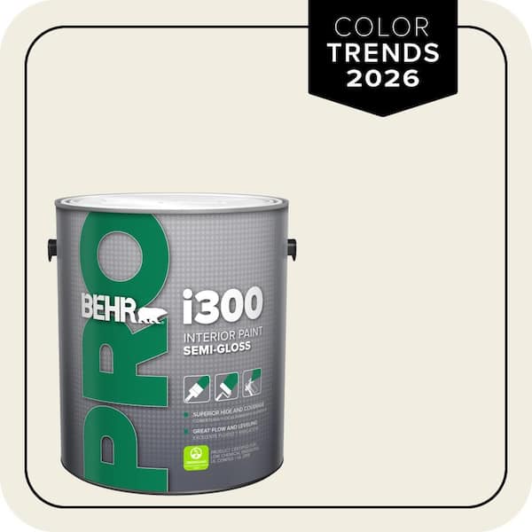 BEHR PRO 1 gal. Designer Collection #DC-003 Blank Canvas Semi-Gloss Interior Paint