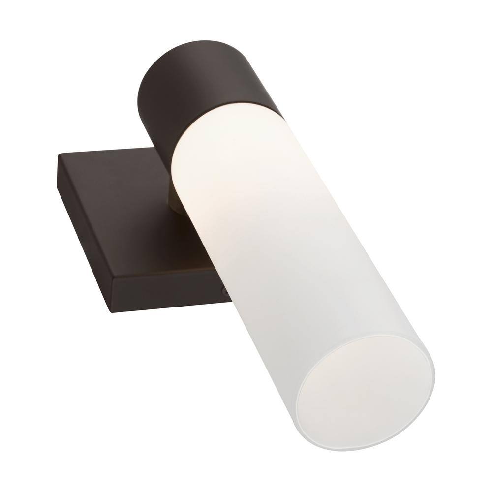 Aero Cylinder Sconce in Antique Brass and Bronze Finish