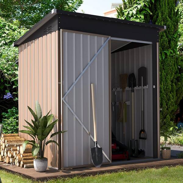 O&J チャコールグレーS Amazon.com : AECOJOY 6' x 4' Storage Shed, Metal Sheds & Outdoor