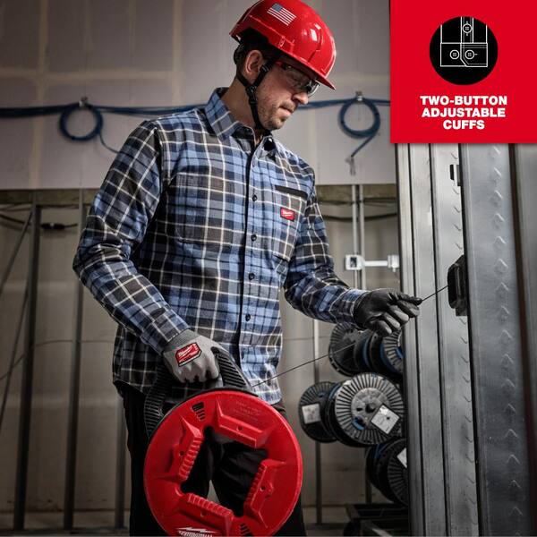 Milwaukee - Men's Red X-Large GRIDIRON Flannel Shirt
