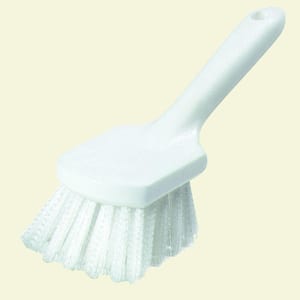 8 in. Bent Handle Stiff Utility Scrub Brush (Case of 12)