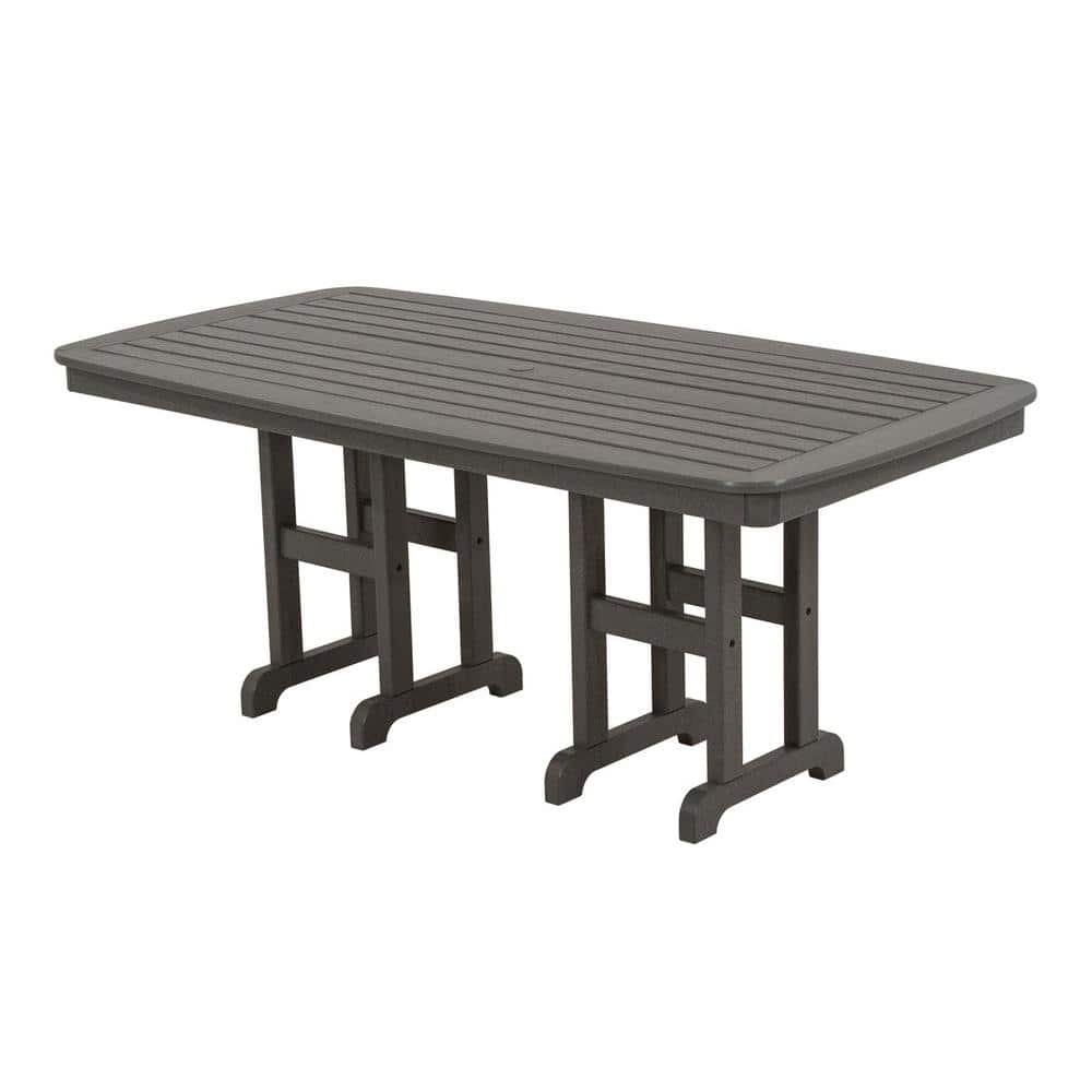 Plastic Outdoor Patio Dining Table, Polywood Dining Table