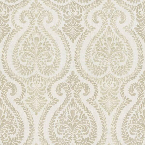 The Wallpaper Company 56 sq. ft. Ambiance Ogee Wallpaper-DISCONTINUED