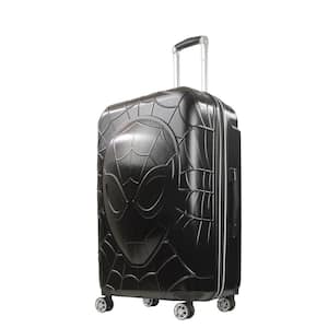 29 in. Luggage Black Marvel Molded Spiderman 8-Wheel Spinner
