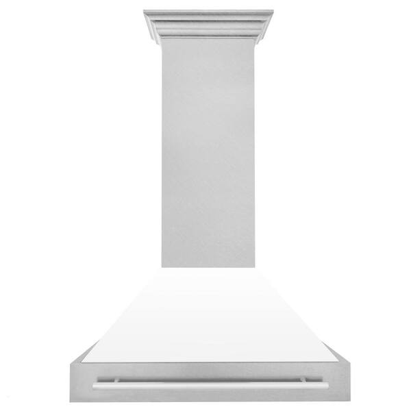ZLINE Kitchen and Bath 30 in. 700 CFM Ducted Vent Wall Mount Range Hood in  Fingerprint Resistant Stainless Steel 8654SNX-36 - The Home Depot