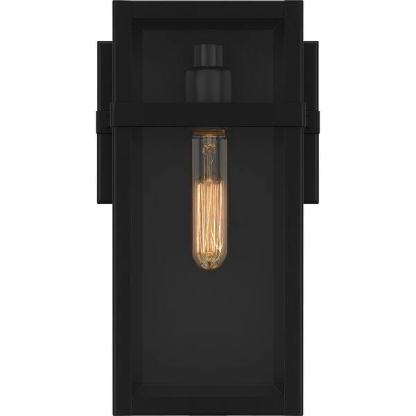 waco様 Quoizel Vanessa 13 in. Matte Black Hardwired Outdoor Wall