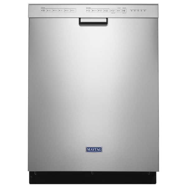 Maytag 24 in. Fingerprint Resistant Stainless Steel Front Control Built-In Tall Tub Dishwasher, 50 dBA