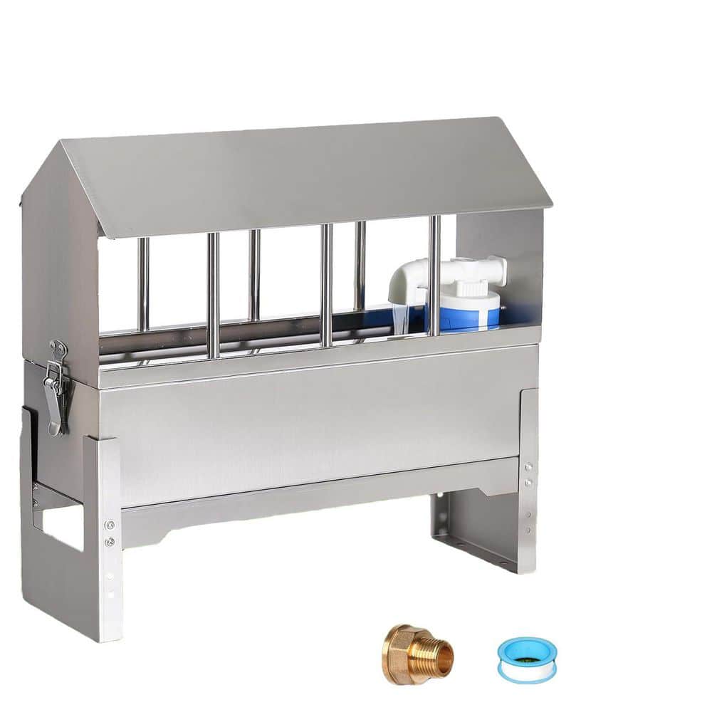 Automatic Poultry Waterer Feeder Stainless Steel System w/ Float Valve Stand Legs Hose for Chicken Coop Duck Pigeon price history on PriceWatchPro