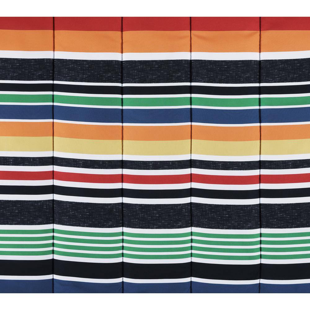 Full Black Multicolor Microfiber Kids Reversible Comforter Set