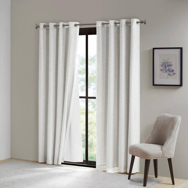 WHITE colour Blackout 3 Pass Curtain Lining 