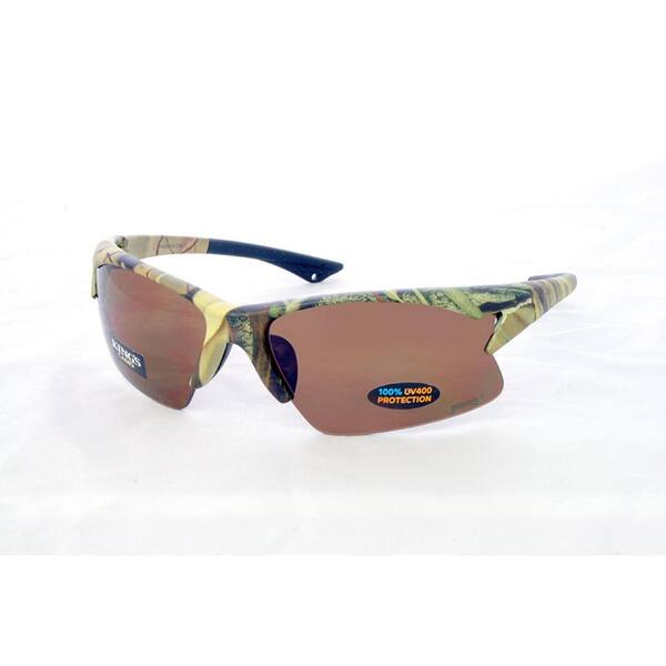 Pugs Action Sport Goggles Polycarbonate Lenses UV400 KING'S CAMO WOODLAND 