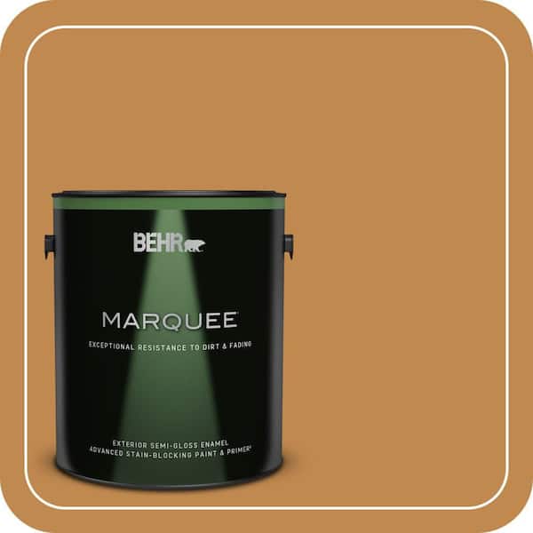 BEHR MARQUEE 1 gal. #M250-6 Toffee Tart Semi-Gloss Enamel Exterior Paint & Primer