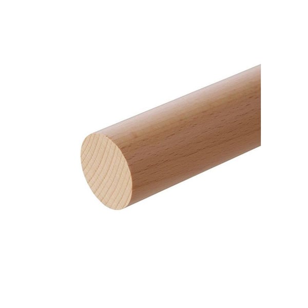 Dolle Prova PA3A 79 in. x 1-1/2 in. Finished Beech Wood Handrail