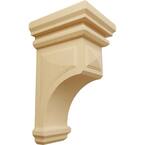 5 in. x 10 in. x 5-3/4 in. Alder Medium Woodruff Wood Corbel