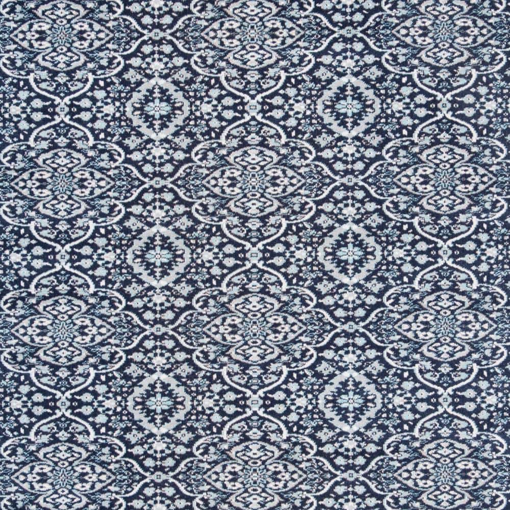 Ivory Medallion 4' x 6' Easy-Care Synthetic Area Rug