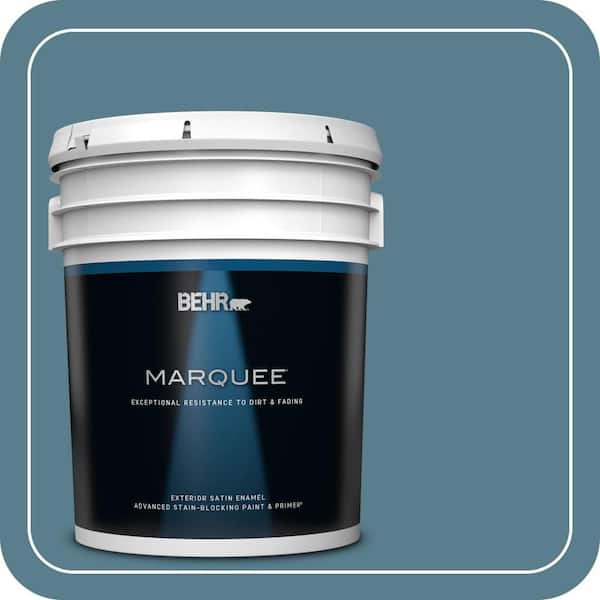 BEHR MARQUEE 5 gal. Home Decorators Collection #HDC-FL14-11 Cotton Denim Satin Enamel Exterior Paint & Primer