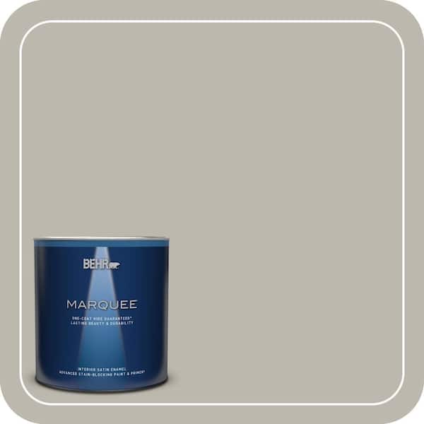 BEHR MARQUEE 1 qt. Home Decorators Collection #HDC-NT-06G Glasgow Fog Satin Enamel Interior Paint & Primer