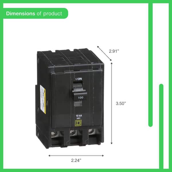 Square D Qo3100 3x100amp 240v 3 Polos 60hz | Meses sin interés Square D Qo3100 3x100amp 240v 3 Polos 60hz | Meses sin interés