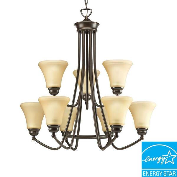 Progress Lighting Janos Collection Antique Bronze 9-light Chandelier-DISCONTINUED