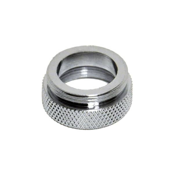 DANCO 3/4 in.-27F x 55/64 in.-27M Chrome Male/Female Aerator Adapter for Kohler and Price-Pfister Faucets