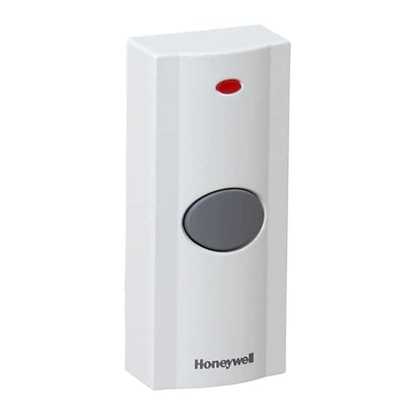 Honeywell Add-on or Replacement Wireless Door Chime Push Button, White, Compatible w/Honeywell 200 Series Chimes