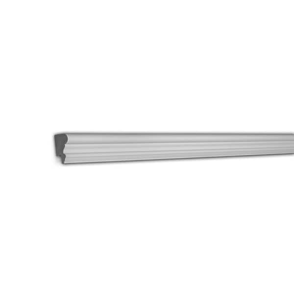 American Pro Decor 1 in. x 1-3/4 in. x 96 in. Recycled Polystyrene Cap Moulding Pro Pack 48 LF (6-Pack)