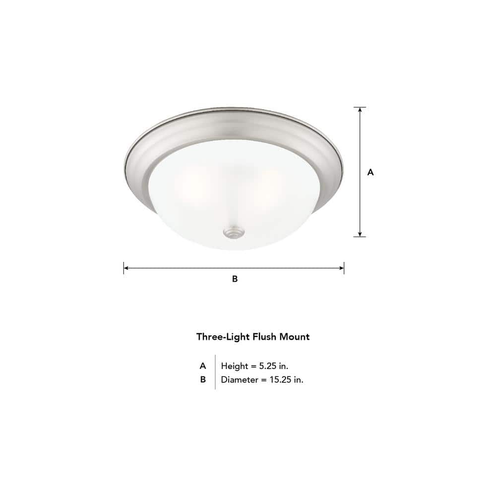 Elegant 15'' Pewter Globe Flush Mount with Etched Glass Shade