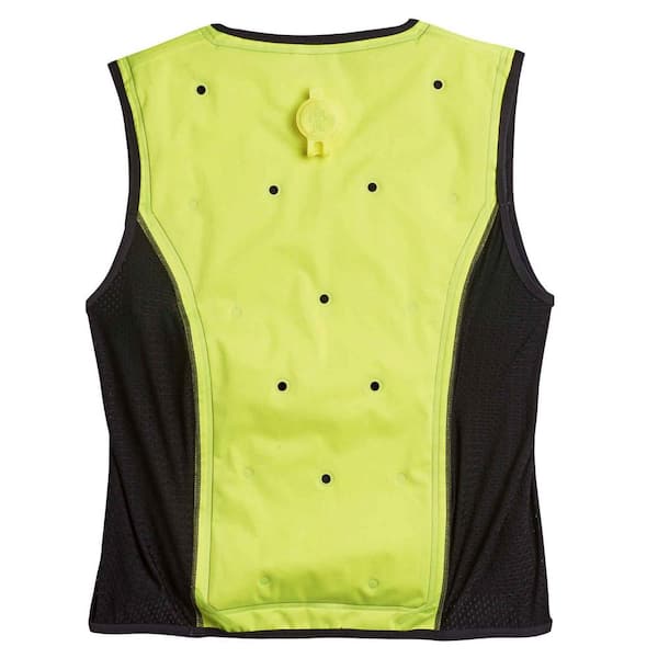 Ergodyne Chill-Its 6685 Unisex 2XL Lime Dry Evaporative Cooling Vest with  Zipper Closure 6685 The Home Depot