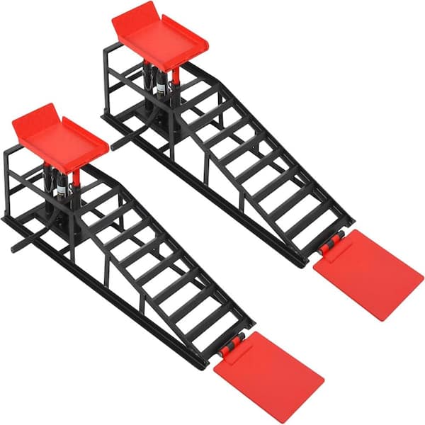 Heavy Duty Red Black 5 Ton Hydraulic Floor Jack Car Ramps for Cars SUVs Trucks