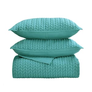 Cabo Turquoise Twin/Twin XL Polyester Quilt