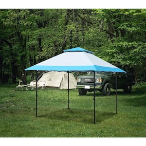 10 ft. x 10 ft. Pop Up Gazebo Canopy Tent Canopy Sun Shelter Portable with Air Vent Roller Carry Bag (Blue No Wall)