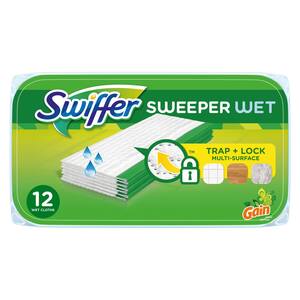 Sweeper Wet Cloth Refills with Original Gain Scent (12-Count, 6 -Pack)