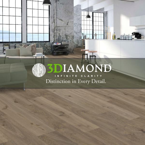 Elevation 30 MIL x 6.62 in. W x 48 in. L Click Lock Waterproof Luxury Vinyl Plank Flooring (30.88 sqft/case)
