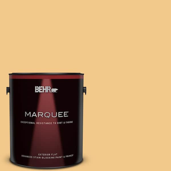 BEHR MARQUEE 1 gal. Home Decorators Collection #HDC-CL-16 Beacon Yellow Flat Exterior Paint & Primer
