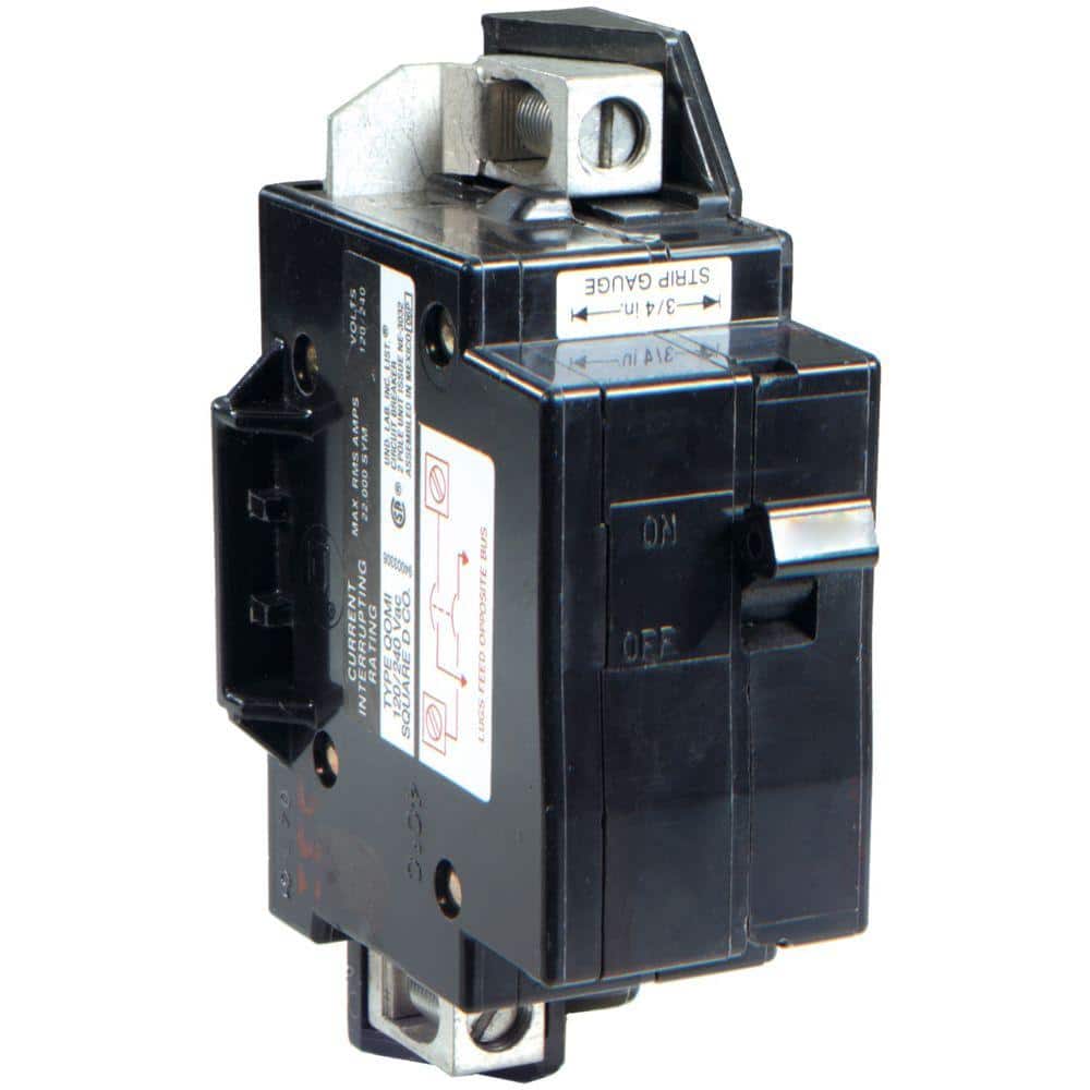 Square D QO 125 Amp 22k AIR QOM1 Frame Size Main Circuit Breaker for QO or Homeline Load Centers