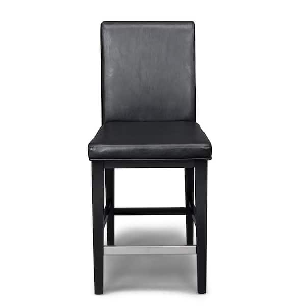 HOMESTYLES Linear Black Counter Stool