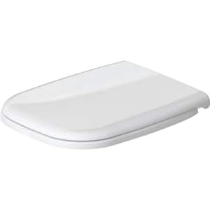 D-Code Elongated Closed Front Toilet Seat and cover in white