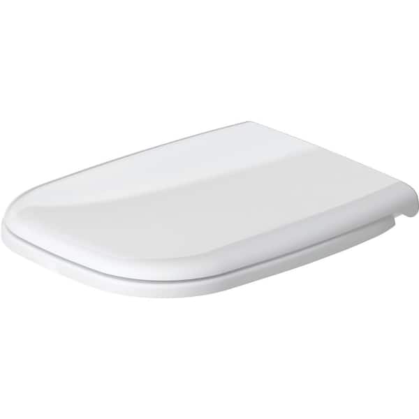 Duravit D-Code Elongated Closed Front Toilet Seat and cover in white