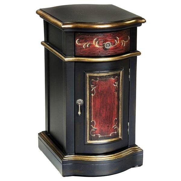 Pulaski Furniture Hand Painted Accent Table in Black