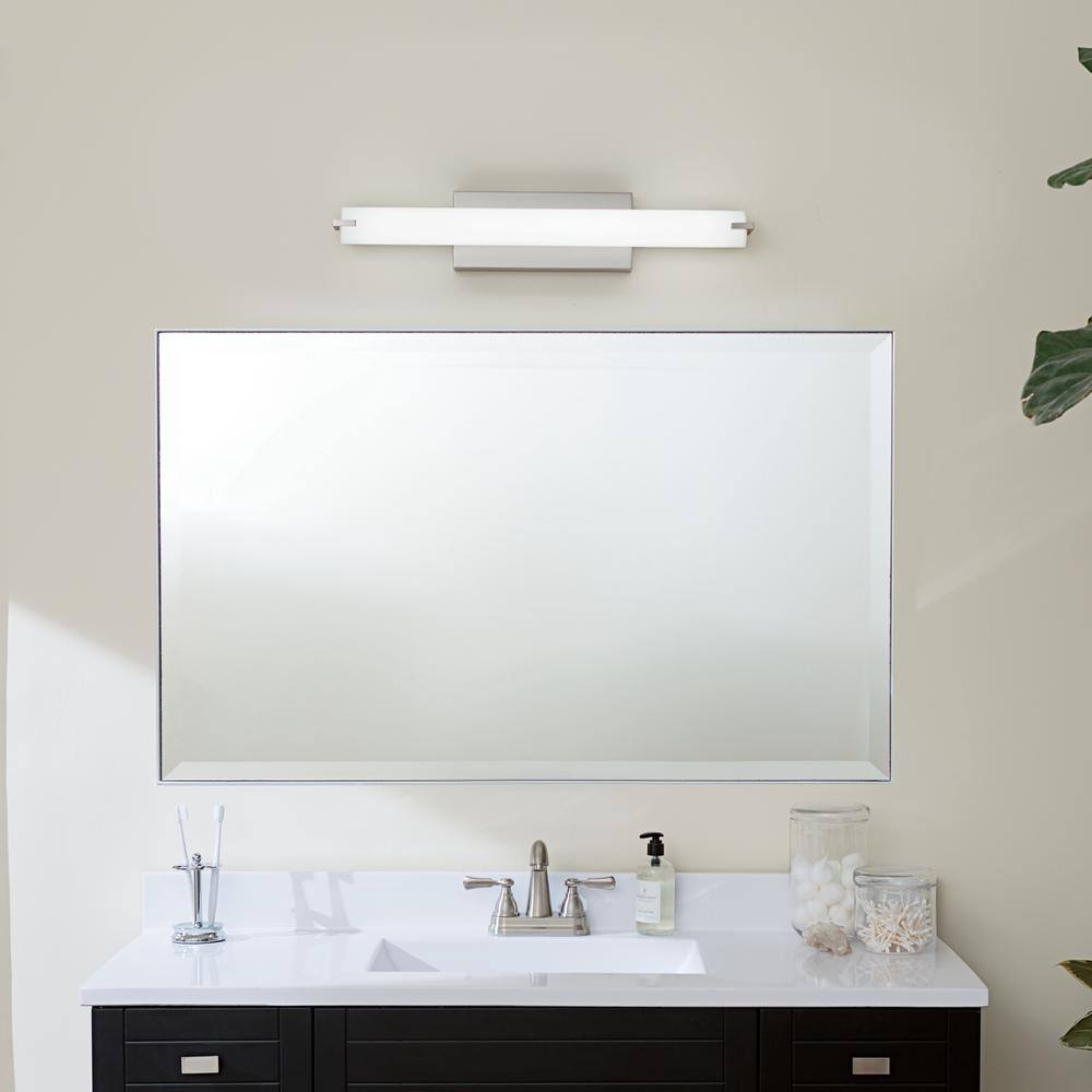 Brushed Nickel 25.5" Dimmable LED Wall Vanity Light