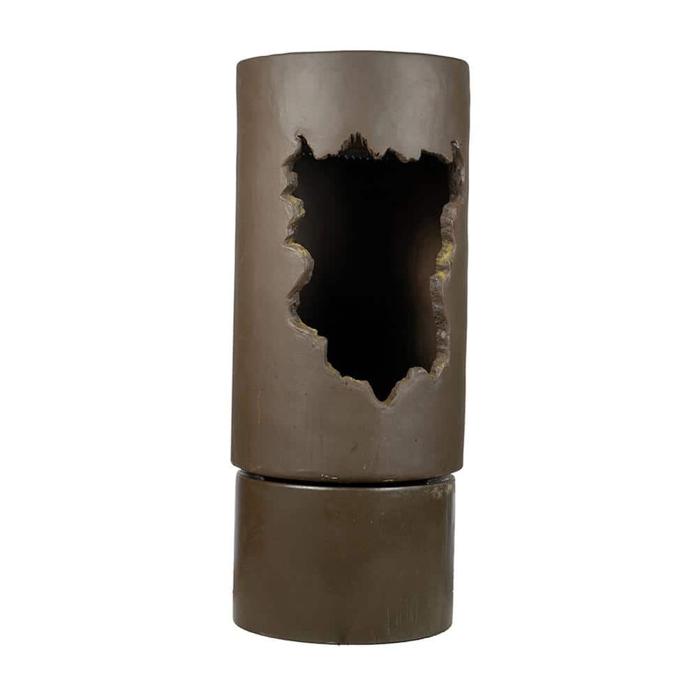 56.5 in. Tall Large Outdoor Brown Cement Urn Fountain with Light, Available Flowers DIY price history on PriceWatchPro