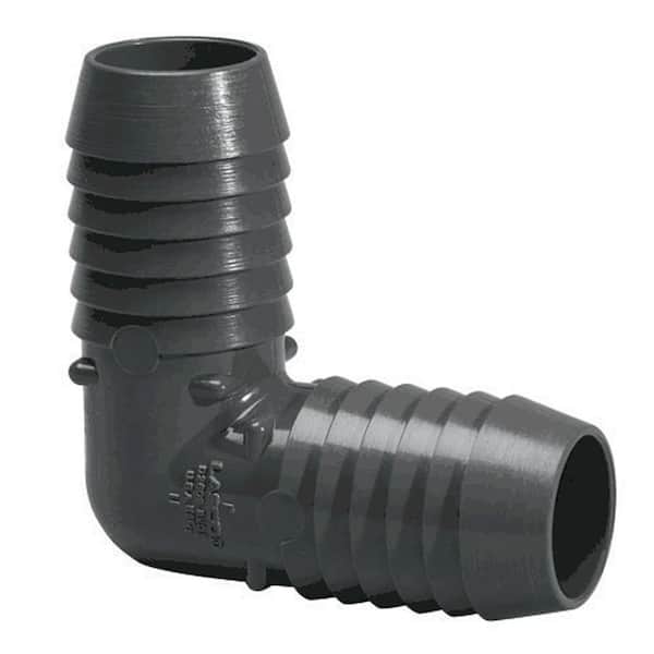 Unbranded 1/2 in. PVC Poly Insert 90 Degree Barb x Barb Elbow