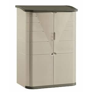 Plastic Utility Garden Storage Cabinet Cupboard Shed Outdoor Tool Unit W/ Shelf 