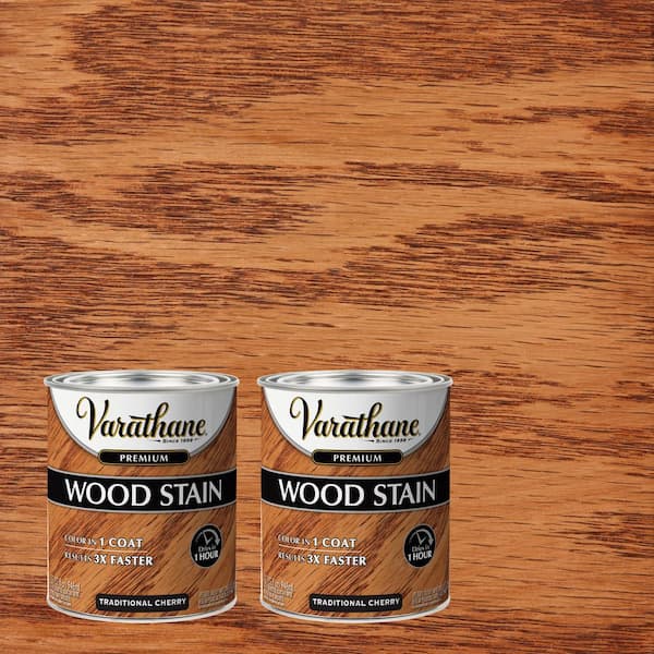 Varathane 1 qt. Traditional Cherry Premium Fast Dry Interior Wood Stain (2-Pack)