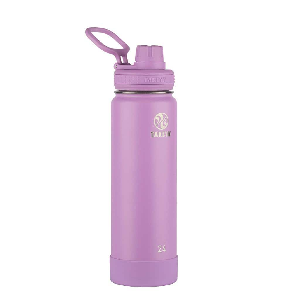 Your Zone 16 oz Plastic Chug Lid Water Bottle, PET material, Pink 