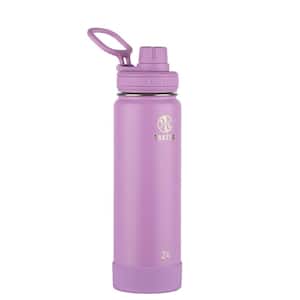 Actives 24 oz. Lilac Insulated Stainless Steel Water Bottle with Spout Lid