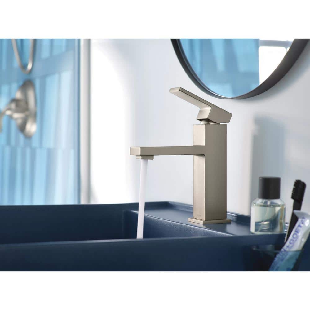 Spot Resist Nickel Modern Single Handle Bathroom Faucet